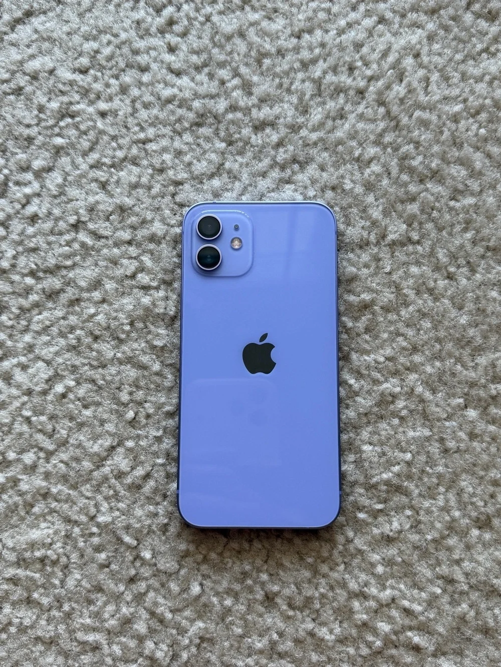 Apple iPhone 12 Case-Ready Purple Smartphone with Boxed Cable